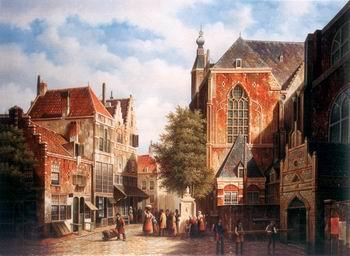 unknow artist European city landscape, street landsacpe, construction, frontstore, building and architecture. 144 Germany oil painting art